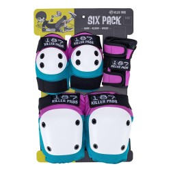 187 - PINK/TEAL SIX PACK ADULT