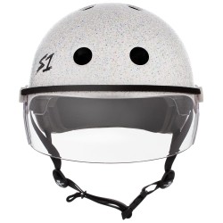 S-ONE LIFER VISOR - White Glitter