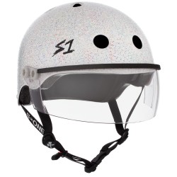 S-ONE LIFER VISOR - White Glitter