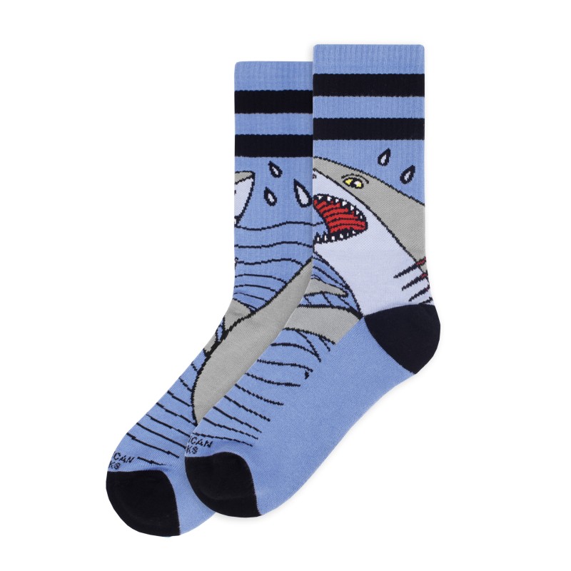 MID-HIGH - SHARK STRIKE - AMERICAN SOCKS