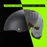 BLACK Triple Eight Deep Cover HELMET
