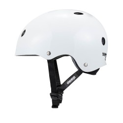 WHITE GLOSSY Triple Eight Deep Cover HELMET