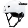 WHITE GLOSSY Triple Eight Deep Cover HELMET