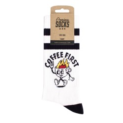 MID-HIGH - COFFEE FIRST - CHAUSSETTES
